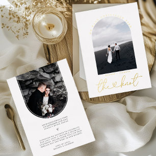 We Tied The Knot   Photo Elopement Announcement 