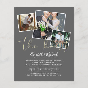 We Tied The Knot Wedding Announcement Invitations