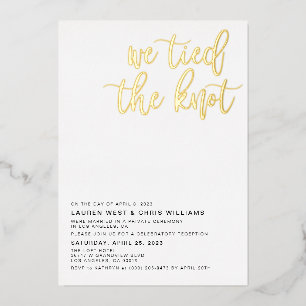 We Tied the Knot Wedding Reception
