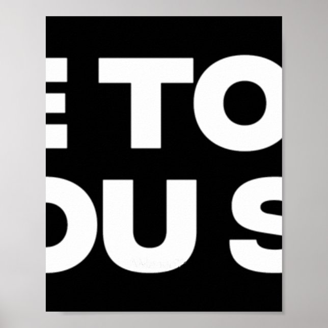 We Told You So 1  Poster (Front)