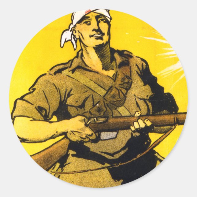 We Took The Hill Classic Round Sticker (Front)