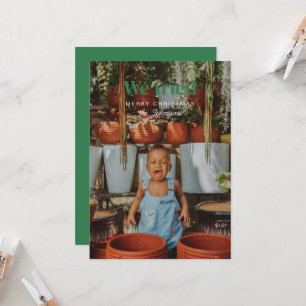 We Tried Funny Christmas Photo Holiday Card