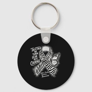 We Turn Fear Into Courage Ehlers Danlos Syndrome A Keychain