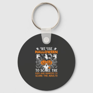 We Use Halloween Scare Ghost Pumpkins Witch Spider Keychain