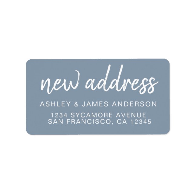 We’ve Moved Ashley Blue New Address Label (Front)