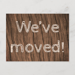 "We’ve moved!" Change of Address Postcard