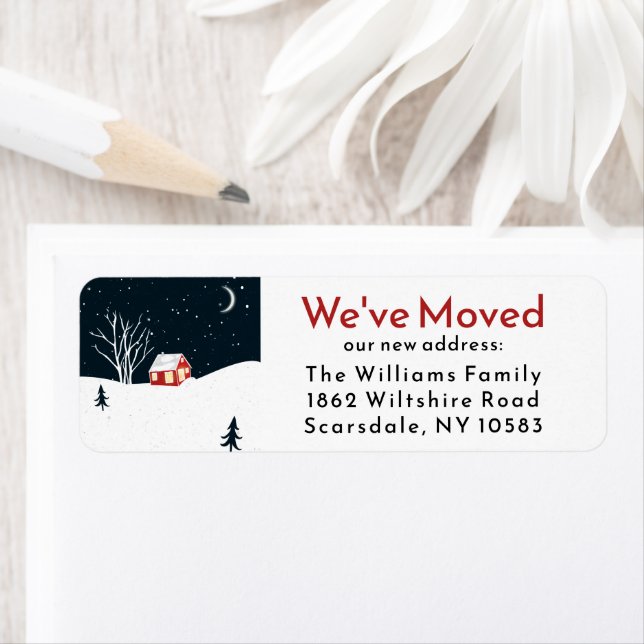 We’ve Moved Christmas Winter New Home (Insitu)
