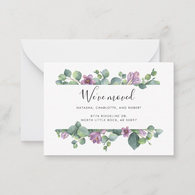 We’ve Moved New Address Moving Annnouncement Card (Front)