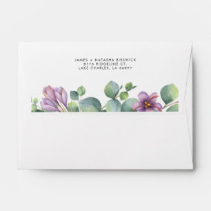 We’ve Moved New Home Eucalyptus Greenery Envelope