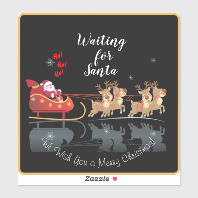 We Waiting for Santa Ho! Ho! Ho! Winter Holiday (Sheet)
