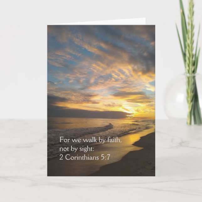 We Walk By Faith Card (Front)