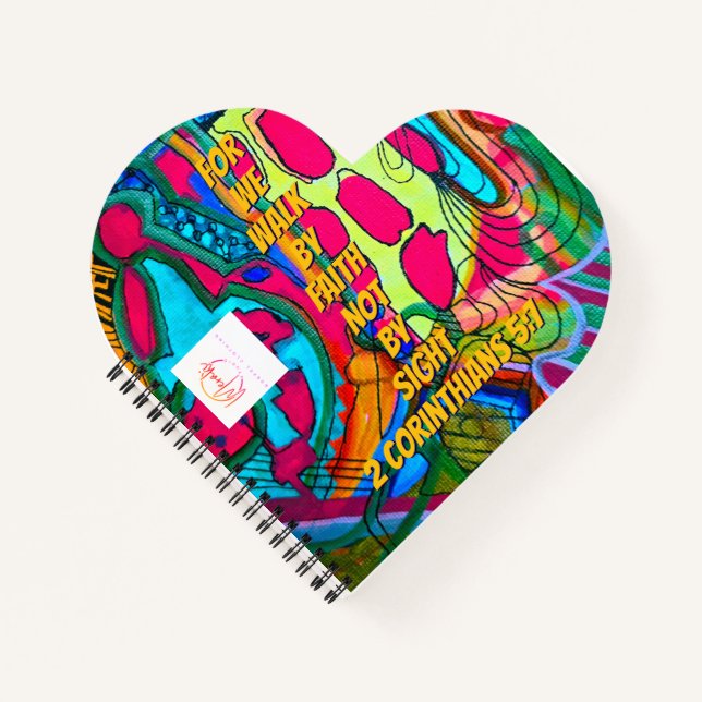 We walk by faith not by sight  notebook (Front)
