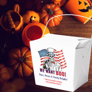 We Want Boo Patriotic Halloween Costume Party Favor Box
