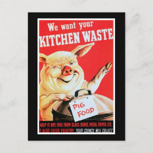 We Want Your Kitchen Waste Postcard