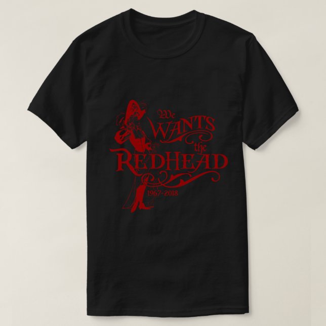 We Wants The Redhead Caribbean Pirates Shirt Comme (Design Front)
