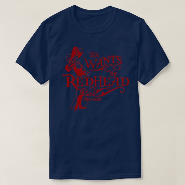 We Wants The Redhead Caribbean Pirates Shirt Comme (Design Front)