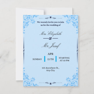 We warmly invite you to the wedding of 