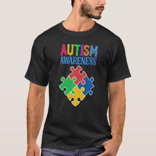 We Wear Blue Autism Awareness Kids Sister Boys Tea T-Shirt