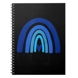 We Wear Blue For Autism Awareness, Accept Understa Notebook