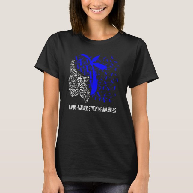 We Wear Blue For Dandy Walker Syndrome Awareness T-Shirt (Front)