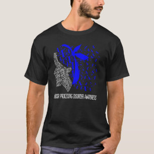 We Wear Blue For Sensor Processing Disorder Awaren T-Shirt