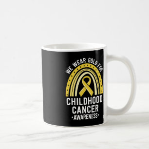 We Wear Gold Childhood Cancer Awareness Matching F Coffee Mug