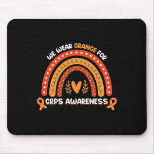 We Wear Orange For CRPS Awareness Month Orange Rib Mouse Pad