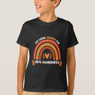 We Wear Orange For CRPS Awareness Month Orange Rib T-Shirt