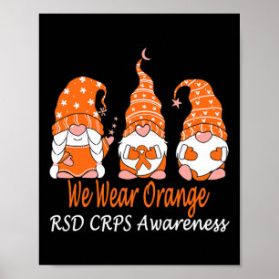 We Wear Orange For Rsd Crps Awareness 1 Poster