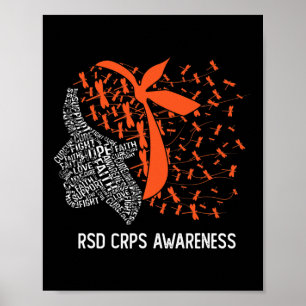 We Wear Orange For RSD CRPS Awareness 2 Poster