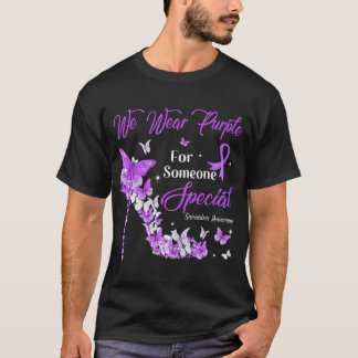 We Wear Purple Butterflies Sarcoidosis Awareness T-Shirt