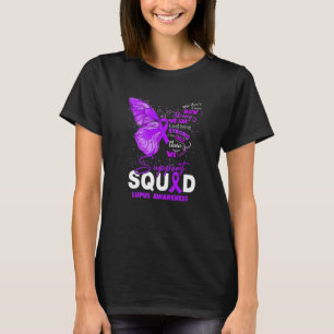 We Wear Purple Butterfly Support Lupus Awareness P T-Shirt