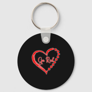 We Wear Red At February Go Red Heart Disease Aware Keychain