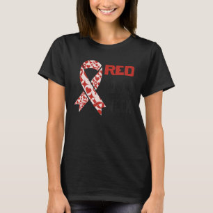 We Wear Red For Red Ribbon Week Awareness 2 T-Shirt