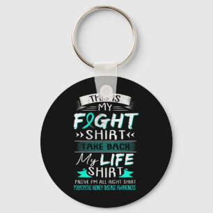 We Wear Teal Polycystic Kidney Disease Awareness R Keychain