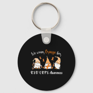 We Wear With Orange For Rsd Crps Awareness Keychain