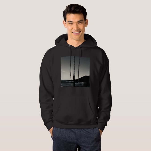  We Were Here w title men black hooded sweatshirt (Front Full)