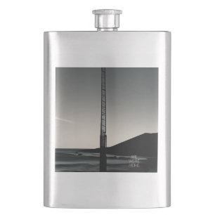 We Were Here w title stainless steel flask