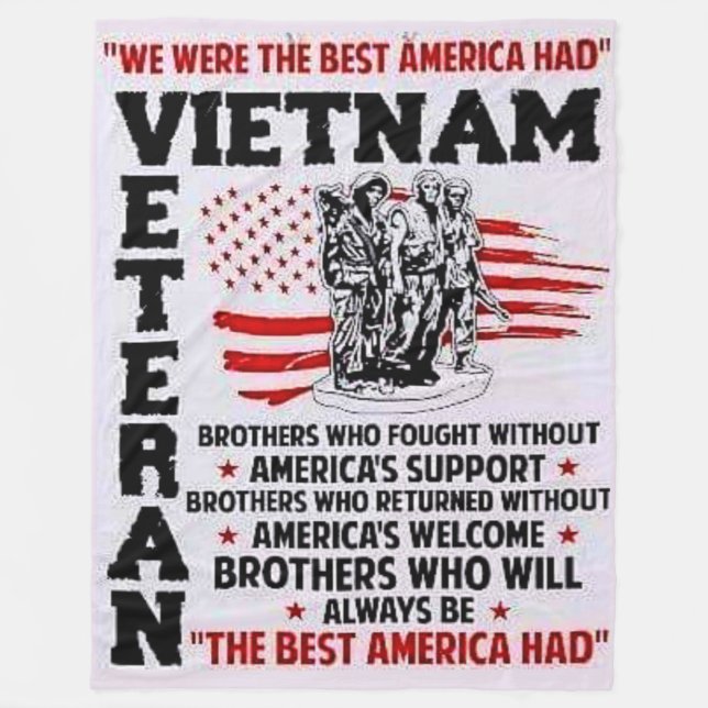 WE WERE THE BEST AMERICA HAD FLEECE BLANKET (Front)
