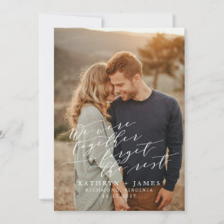 We Were Together Save the Date Card
