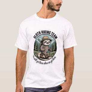 We Will Get There Eventually Sloth Hiker T-Shirt
