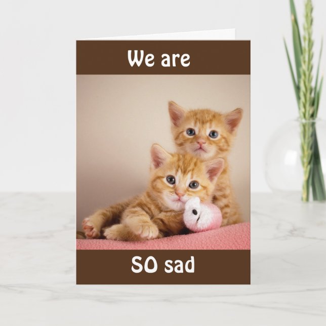 WE WILL "MISS YOU" SO VERY MUCH! CARD (Front)