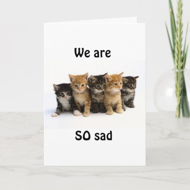 WE WILL "MISS YOU" SO VERY MUCH! CARD (Front)