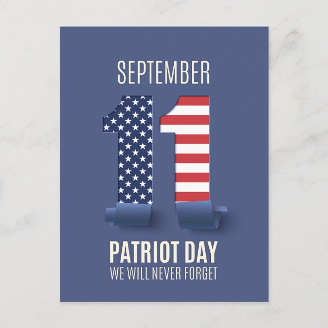 We will never forget 911 postcard (Front)