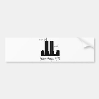 We Will Never Forget 9/11 Bumper Sticker