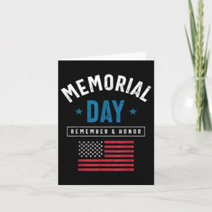 We Will Never Forget America Flag Stars Memorial D Card