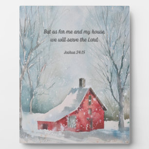 We Will Serve The Lord Bible Verse 8x10 Picture Plaque