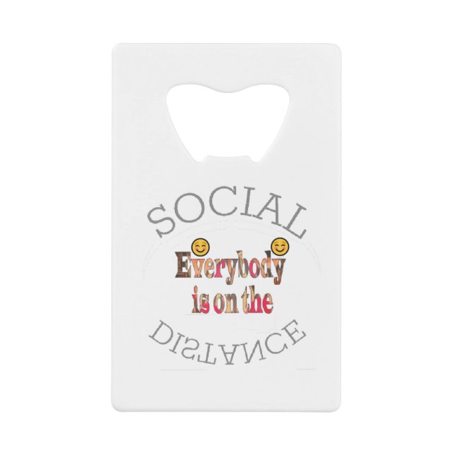 We Will Survive COVID-19 – A Message of Strength   Credit Card Bottle Opener (Front)