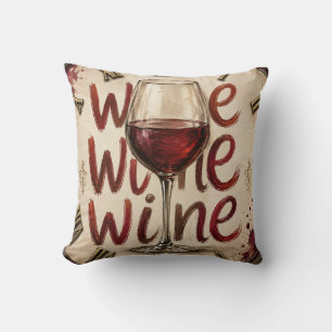 We Wine Throw Pillow