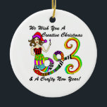 We Wish You A Creative Christmas Mermaid Ceramic Ornament<br><div class="desc">Let the Create Mermaid help you wish the artists and crafters in your life a creative Christmas and a crafty new year with this fun ornament! The Create Mermaid is a muse that inspires us to use our creativity to add colour and joy to our lives and the lives of...</div>